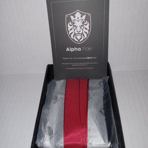 NEW  Alpha Pair Air Tag compatibility Magnetic phone card wallet / Black. - Picture 4 of 6